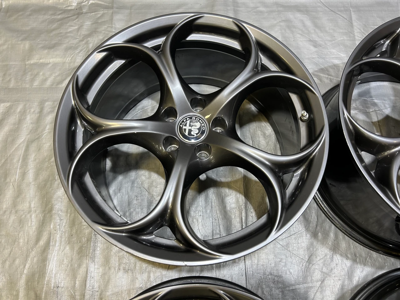 2017-2022 Alfa Romeo Giulia Ti Sport RWD Dark 19" Wheels Rims / Set of 4 / *Minor Bends* / AG006 - Image 2