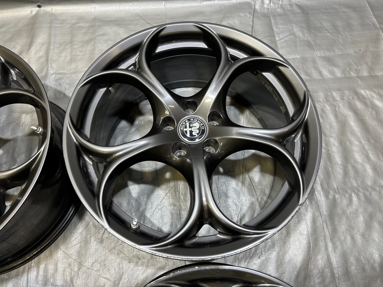 2017-2022 Alfa Romeo Giulia Ti Sport RWD Dark 19" Wheels Rims / Set of 4 / *Minor Bends* / AG006 - Image 3