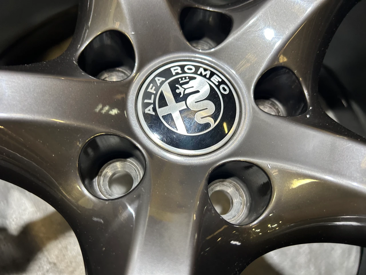2017-2022 Alfa Romeo Giulia Ti Sport RWD Dark 19" Wheels Rims / Set of 4 / *Minor Bends* / AG006 - Image 6