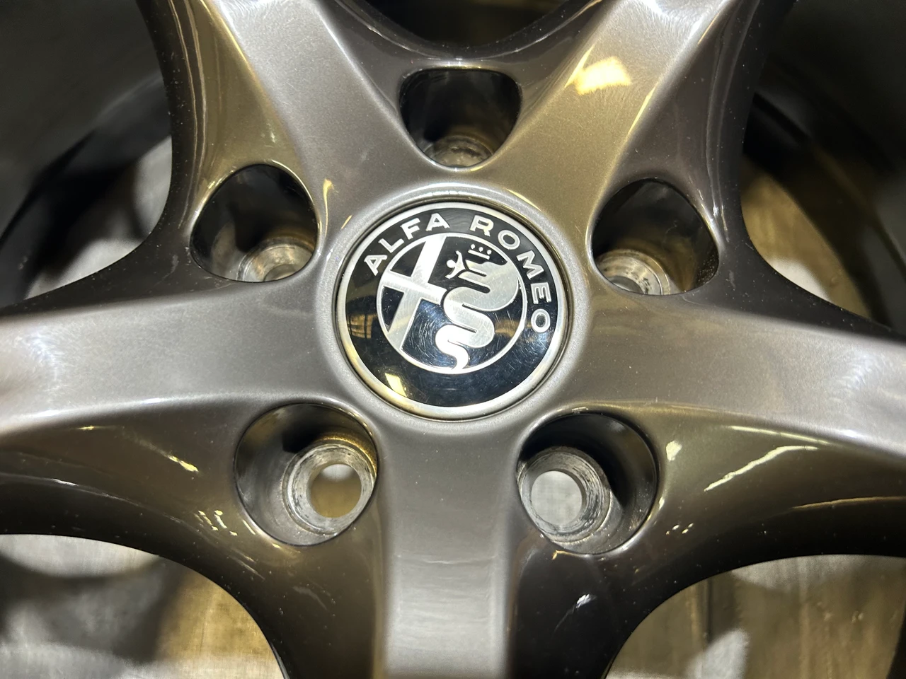 2017-2022 Alfa Romeo Giulia Ti Sport RWD Dark 19" Wheels Rims / Set of 4 / *Minor Bends* / AG006 - Image 7