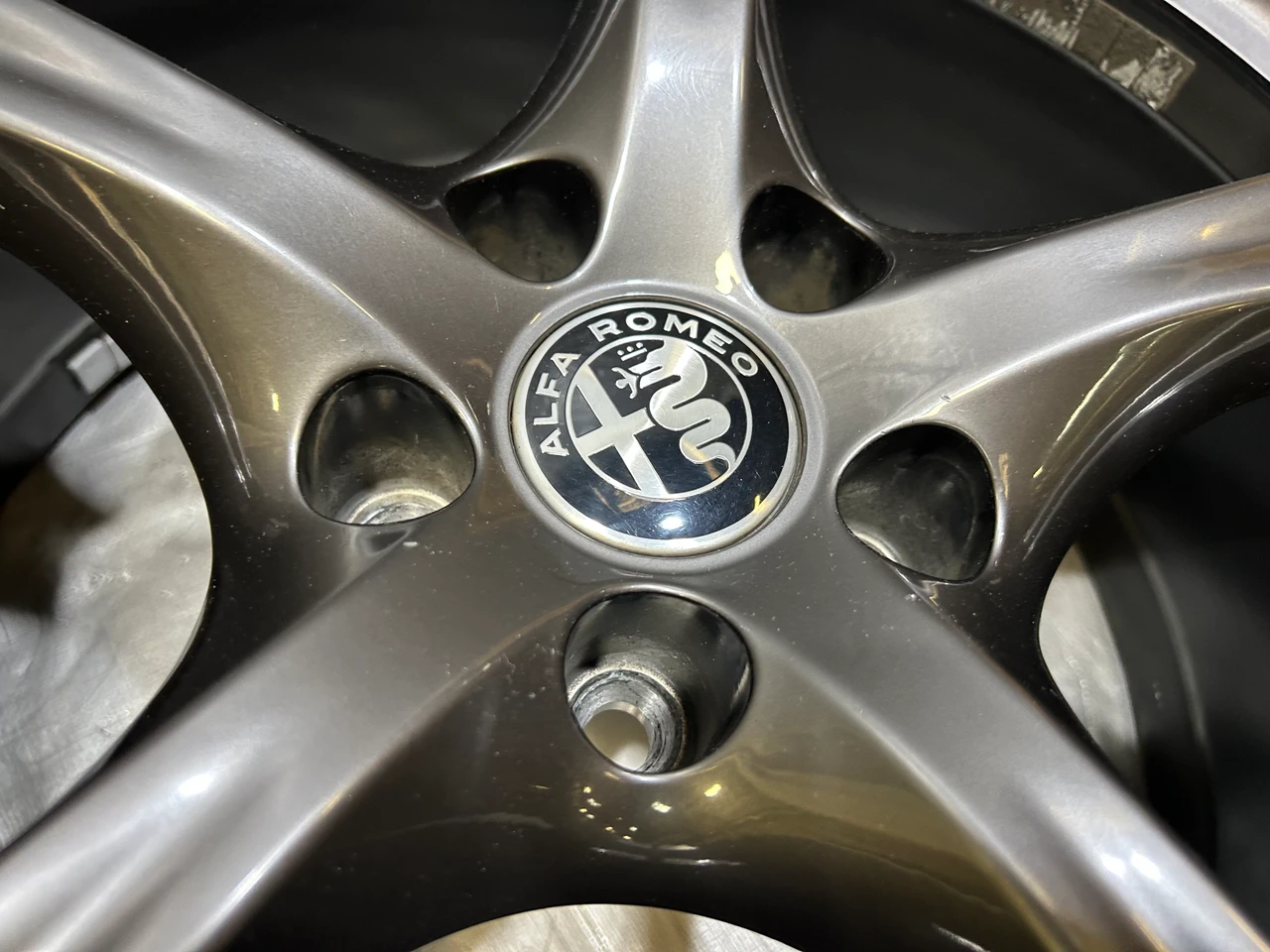 2017-2022 Alfa Romeo Giulia Ti Sport RWD Dark 19" Wheels Rims / Set of 4 / *Minor Bends* / AG006 - Image 4