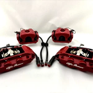 2015-2020 Alfa Romeo 4C OEM Brake Calipers / Set of 4 / Red / 43K AR401