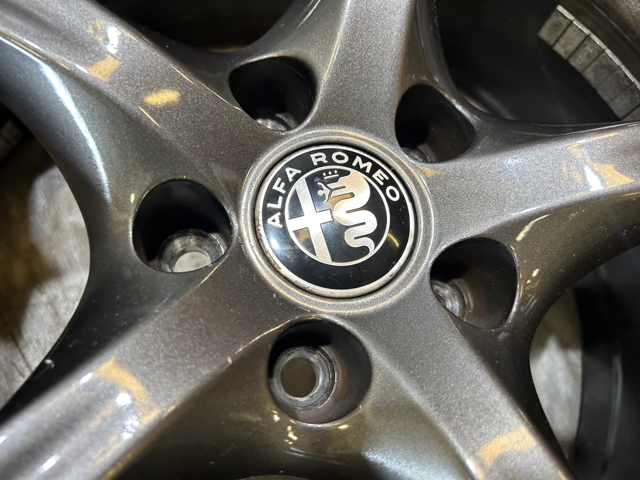 2017-2024 Alfa Romeo Giulia Quadrifoglio 19" Wheels Rims w/ Tires / Set of 4 / *Minor Bends* / AG007 - Image 6