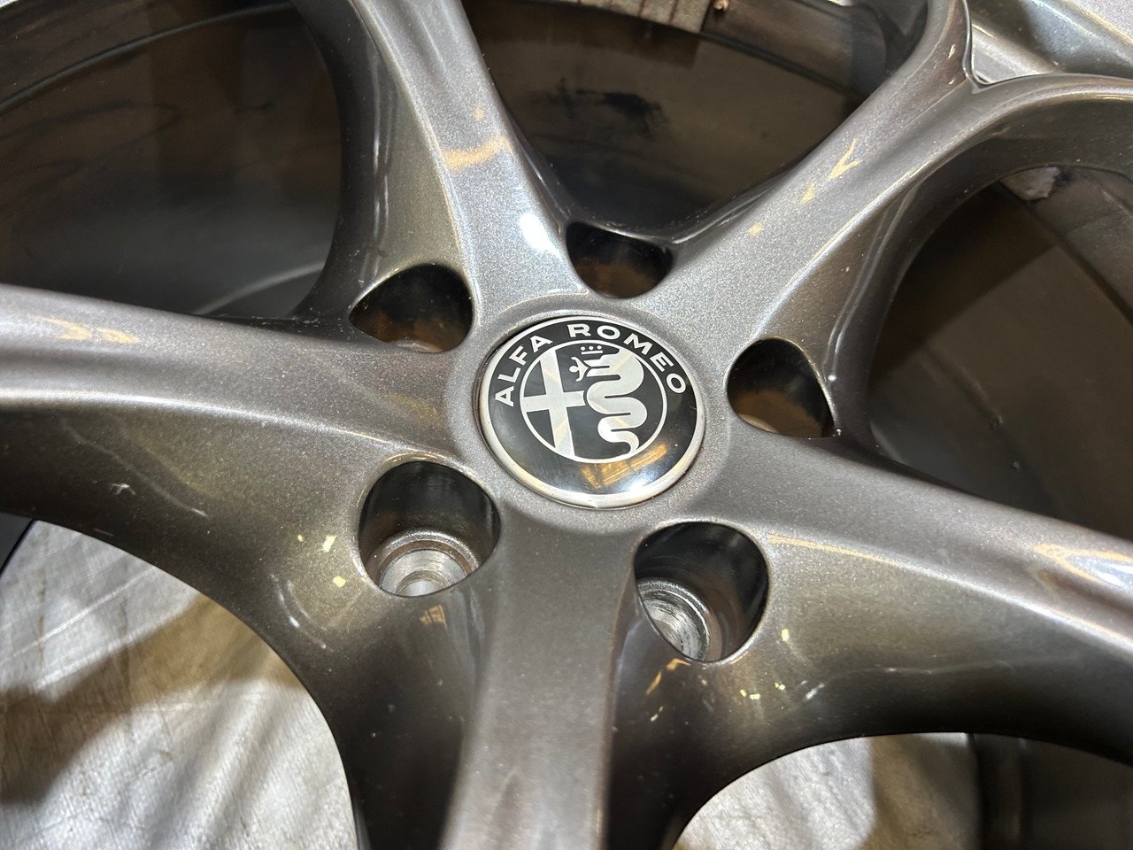 2017-2024 Alfa Romeo Giulia Quadrifoglio 19" Wheels Rims w/ Tires / Set of 4 / *Minor Bends* / AG007 - Image 8