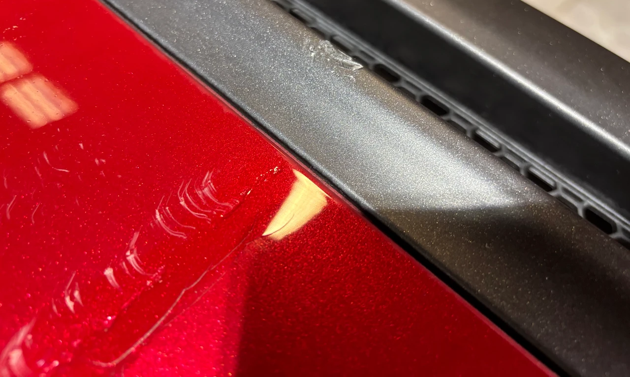 2017-2021 Alfa Romeo Giulia Quadrifoglio OEM Rear Bumper Cover w/ Diffuser / Rosso Competizione AG007 - Image 9