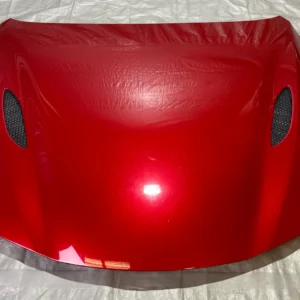 2017-2024 Alfa Romeo Giulia Quadrifoglio Carbon Fiber Hood Panel w/ Vents / Rosso Competizione AG007