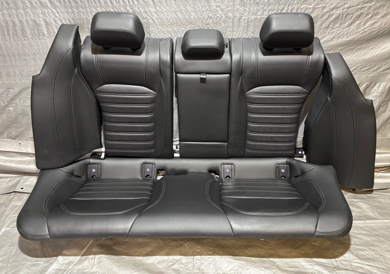 2017-2022 Alfa Romeo Giulia Ti Black Leather Front & Rear Seat Set / AG006 - Image 2