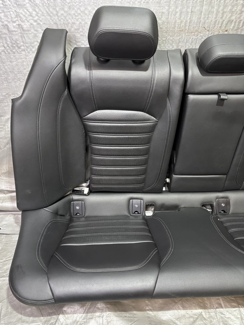 2017-2022 Alfa Romeo Giulia Ti Black Leather Front & Rear Seat Set / AG006 - Image 3